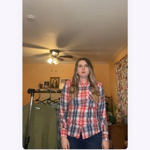 Red and blue plaid shirt